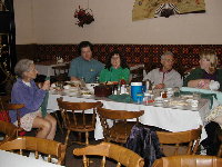 Family at restaurant