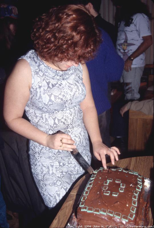 Alicia Cutting Cake