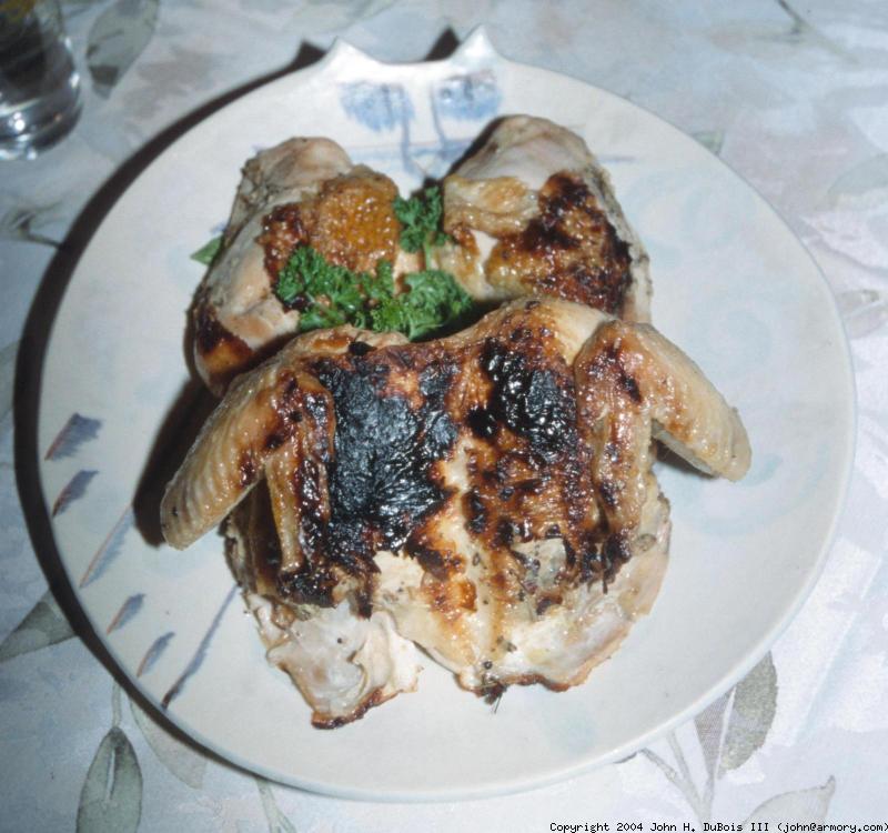 Broiled Chicken with Garlic-Lemon Jus