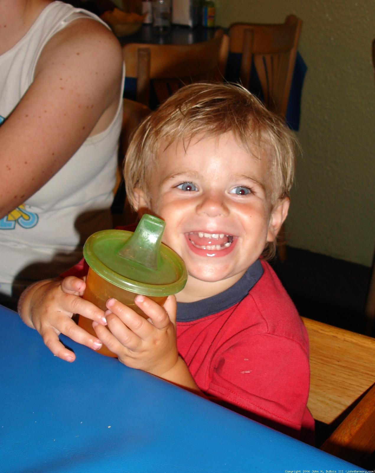 With Sippy Cup