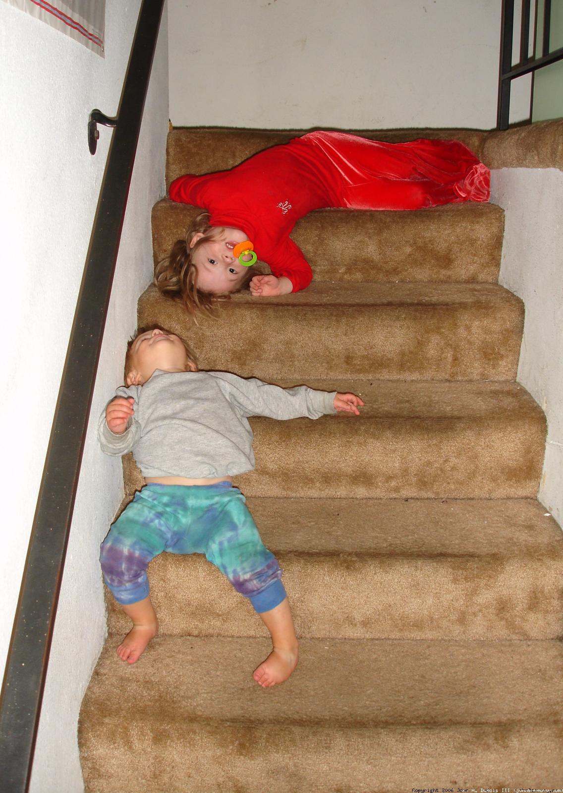 Playing on the Stairs