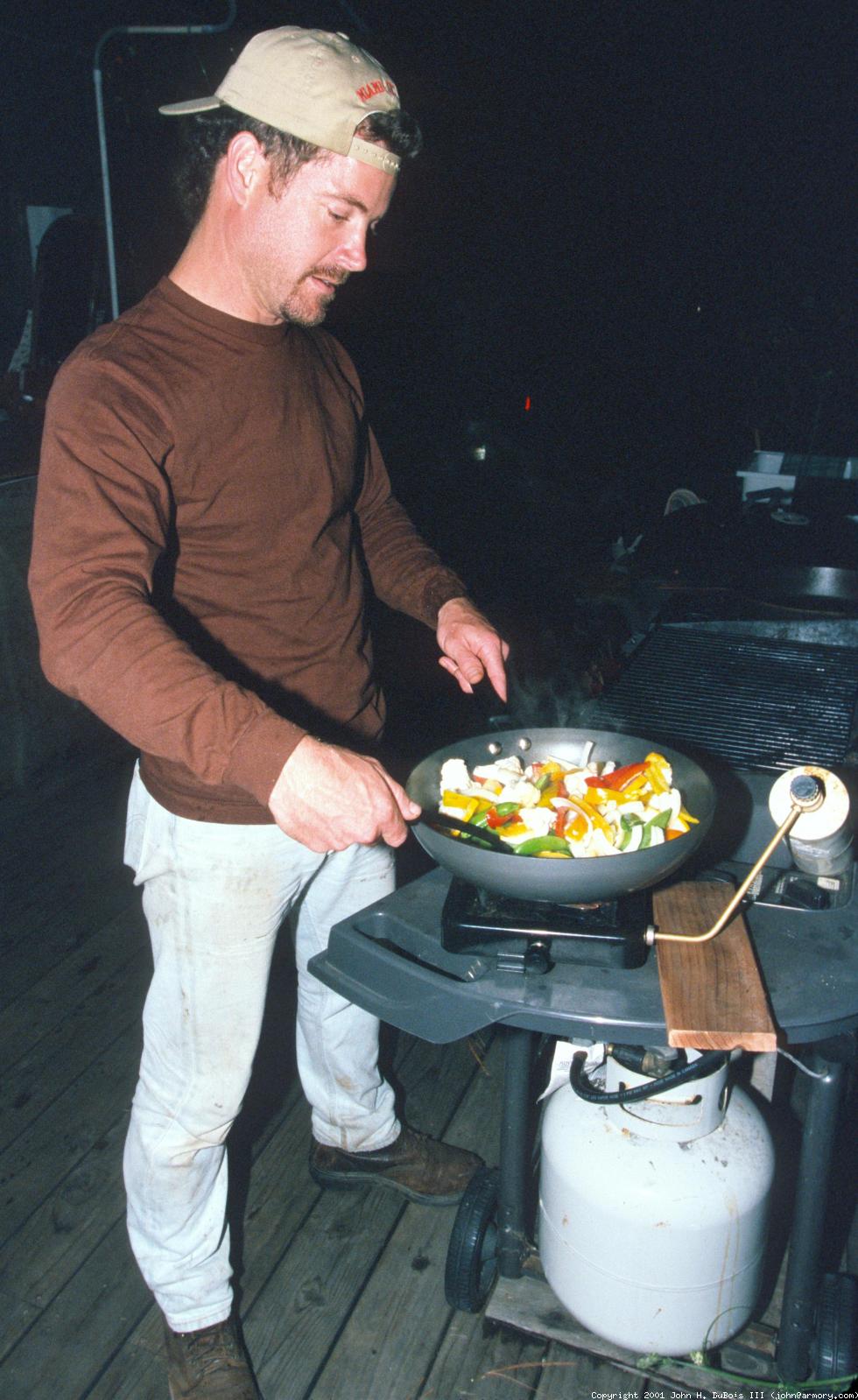 Matt Cooking Vegetables