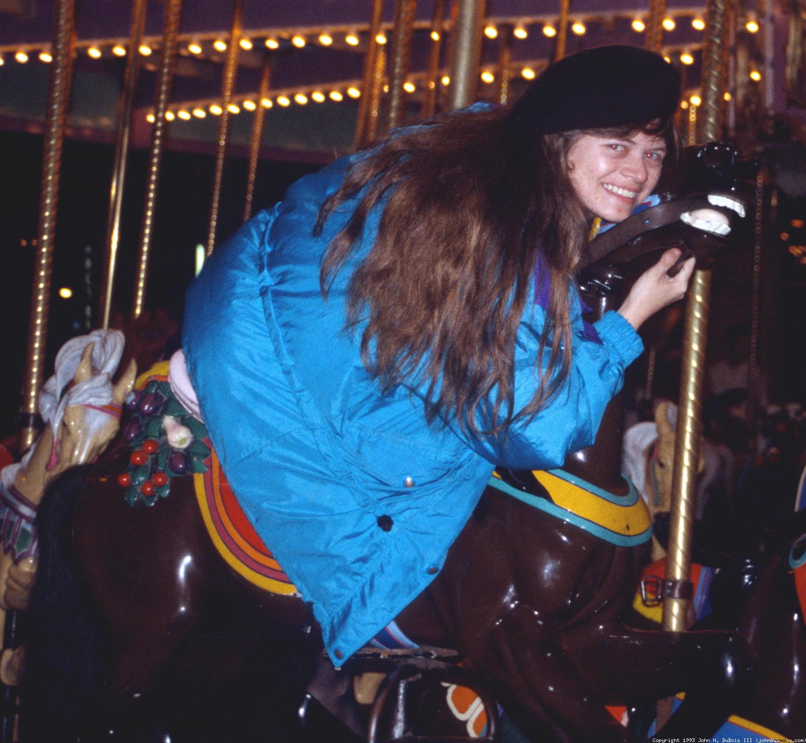 Liz on Carousel
