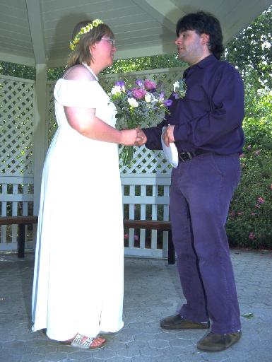 Sandy & Bela at the'altar'