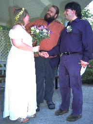 with Richard, the officiant