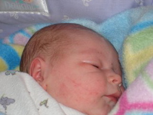 Rowena soon after birth