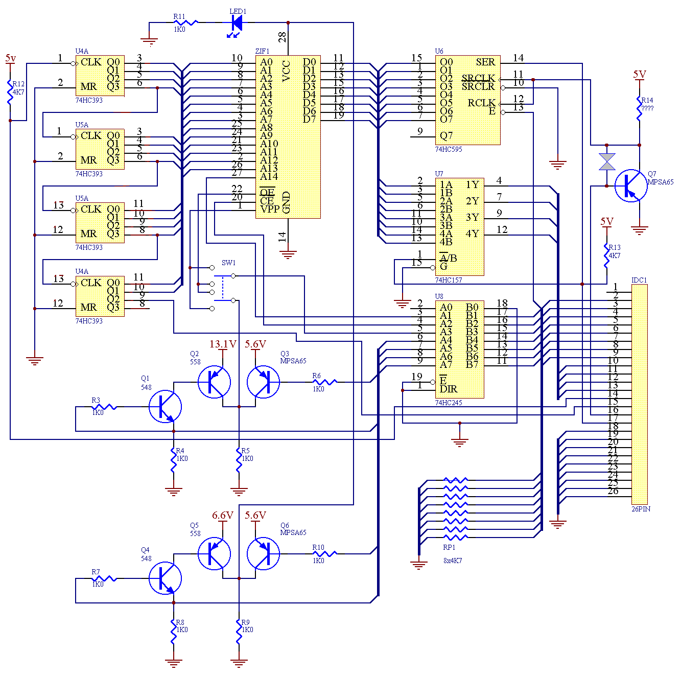 Eprom Programmer Schematic