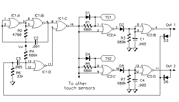 Touch Switch Schematics