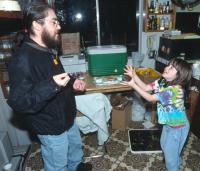 Kamal Juggling with Emeline