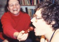 Liz Feeding Irene